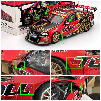 Classic 1:18 James Courtney's 2012 Holden VE Series II Commodore #22 18501 Diecast Collectible Model Used