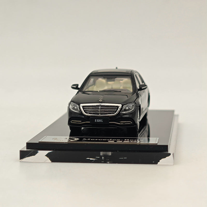 1/64 GLORY MODEL Mercedes-Benz S320L W222 Sedan Sports Black Diecast Metal Car