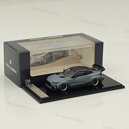 1:64 SW BMW M4 G82 Grey Sports Diecast Models Car Limited Collection Gifts