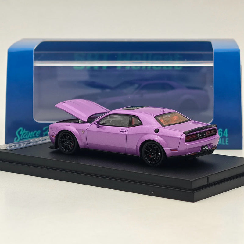 1:64 SH Dodge SRT Hellcat Muscle Sports Diecast Models Car Collection Purple