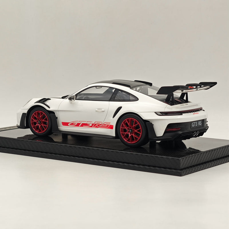 AI MODEL 1/18 Porsche 992 GT3 RS Resin High-Quality Limited Collection Car White