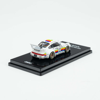 INNO 1:64 RWB 930 #89 White Apple Livery Wide-body Modification Alloy Model Car