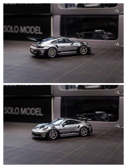 Porsche 911 GT3 RS miniature moulée sous pression à l'échelle 1/64, modèle de voiture de collection, cadeaux, édition limitée, prévente 