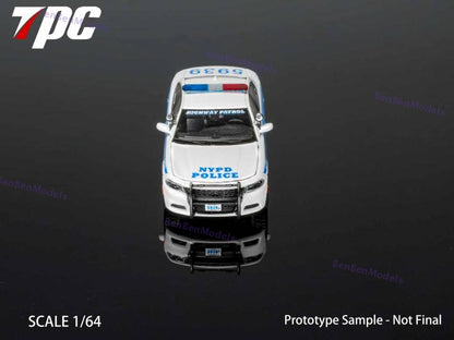 Pre-sale 1:64 TPC Dg Charger PURSUIT / NYPD Livery Police Car Hood Opens Alloy