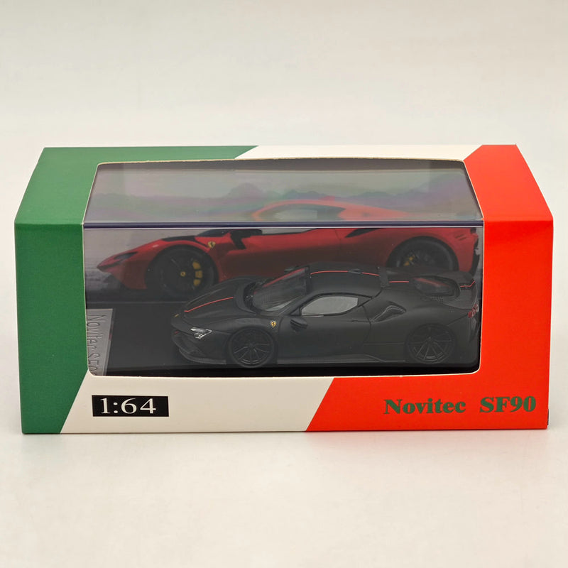 Fine model 1:64 Scale Novitec Ferrari SF90 Diecast Models Car Collections Black