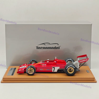 1/18 Tecnomodel Ferrari F1 312 B3-73 #7 SPAIN GP 1973 JACKY ICKX Red Resin Model