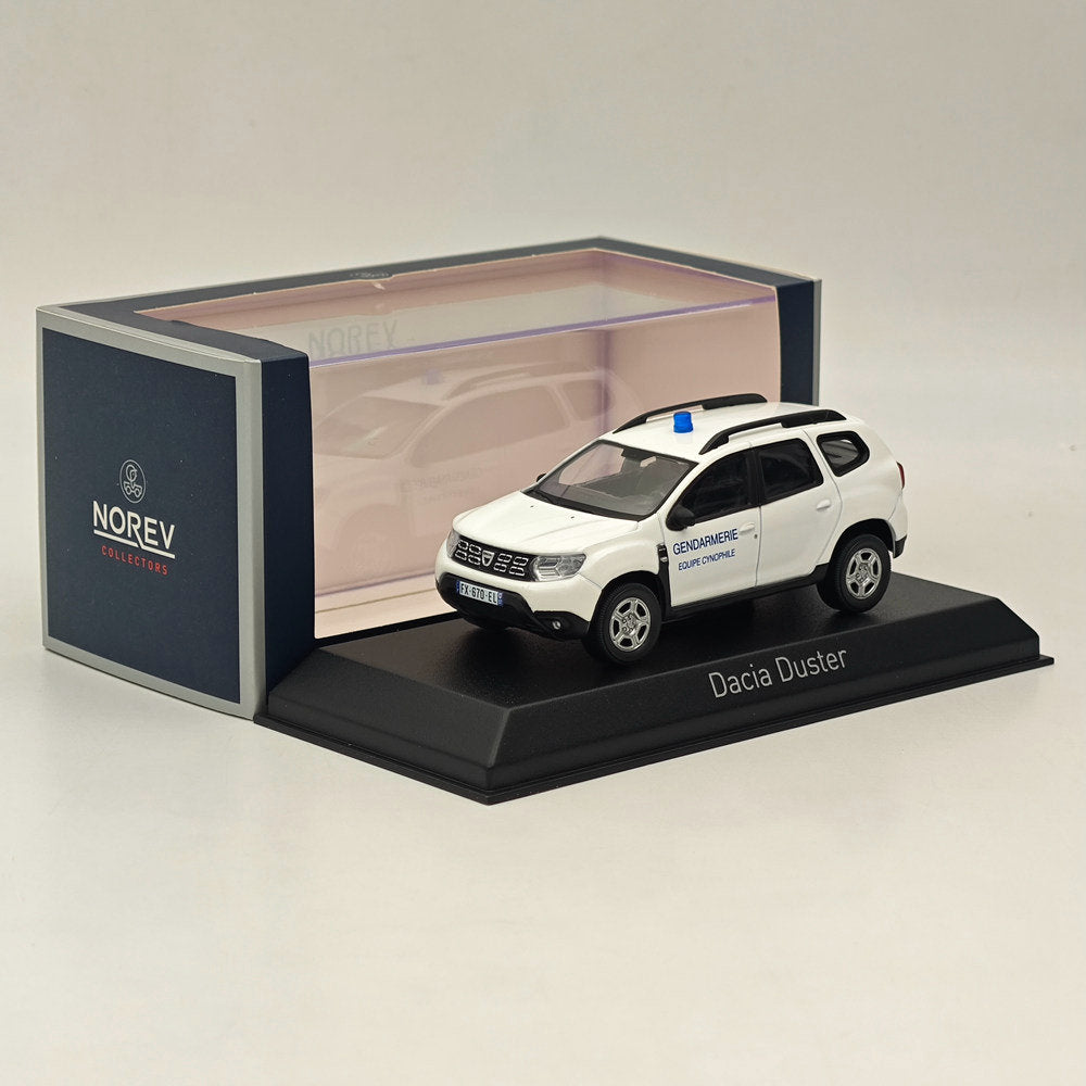 1/43 Norev Dacia Duster 2020 Gendarmerie-Equipe Cynophile modèle moulé sous pression blanc 