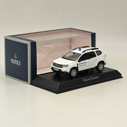 1/43 Norev Dacia Duster 2020 Gendarmerie-Equipe Cynophile modèle moulé sous pression blanc 