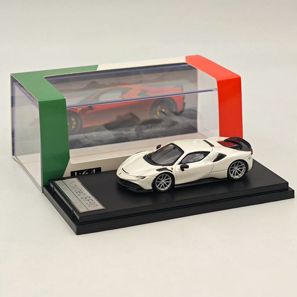 Fine model 1:64 Scale Novitec Ferrari SF90 Diecast Models Car Collections White