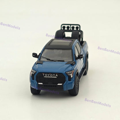 1/64 GCD Tundra TRD Pro Pickup Truck Blue Diecast Metal Car Limited
