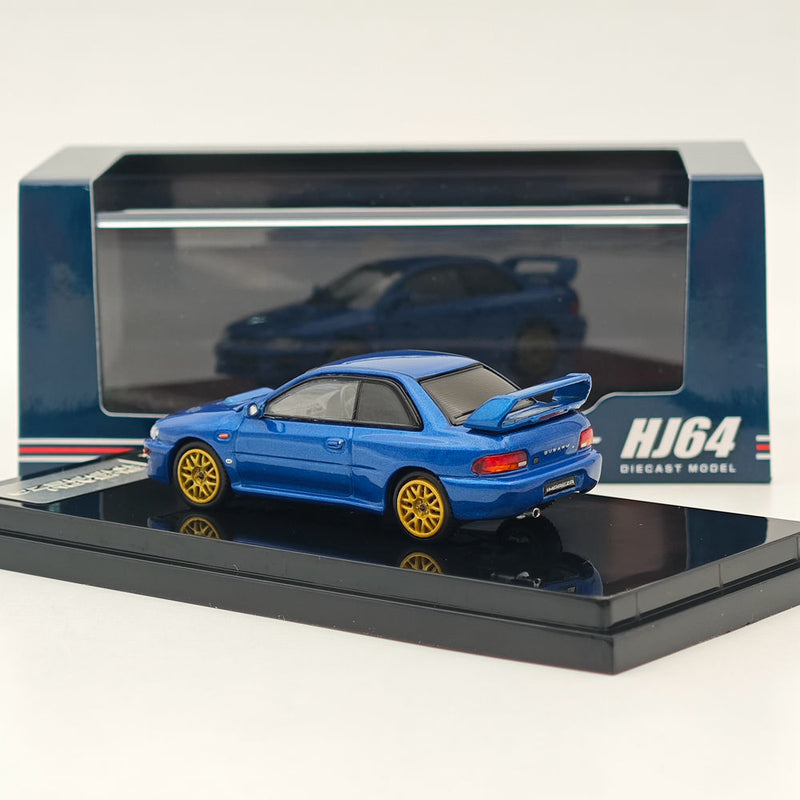 1/64 Hobby Japan SUBARU IMPREZA 22B STi TYPE UK Sonic Blue Mica Diecast Models