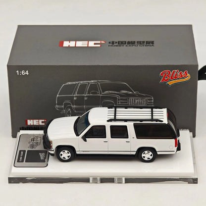 Bliss 1:64 Suburban GMT400 SUV White Sports Model HEC Beijing Exclusive Ltd 499 Diecast Model Car