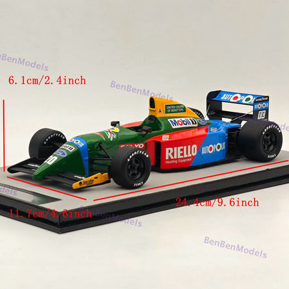 1/18 Tecnomodel Benetton B190 1990 Monaco GP Nelson Piquet #20 Resin Model Car