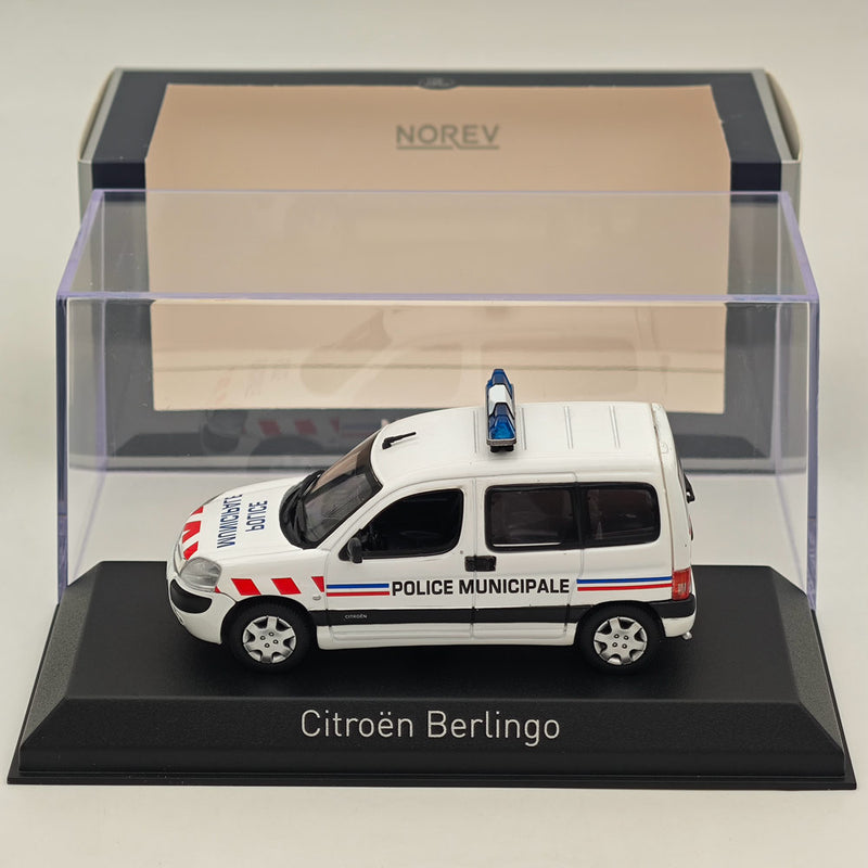 1/43 Norev CITROEN Berlingo von 2004 Stadtpolizei Diecast Model Cars White