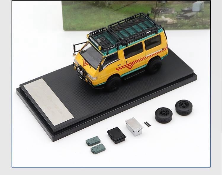 Autobots Models 1:64 Mitsubishi Delica 4X4 Star Wagon Van Diecast Toys Car Miniature Vehicle Hobby Collectible Gifts