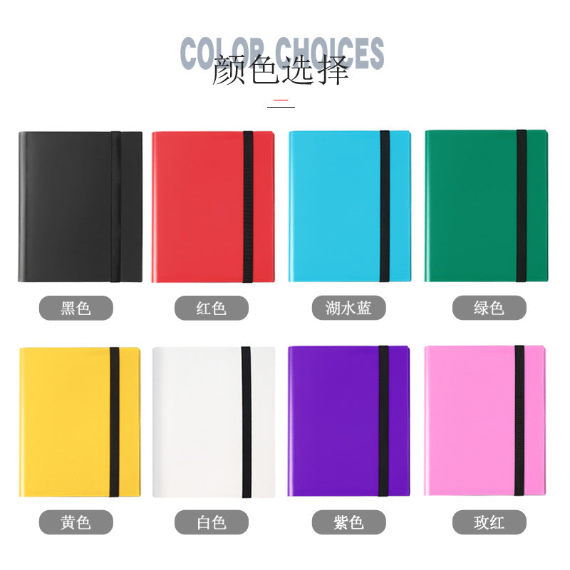 Elastic Band 9 Pocket Card Album Large Capacity 360 Slots PP Card Holder Book for Sports & TCG Collectible Trading Cards