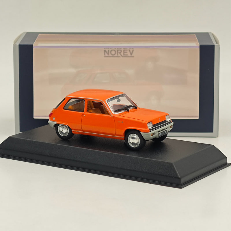 1:43 Norev Renault 5 R5 1972 Diecast Model Cars Limited Collection Orange