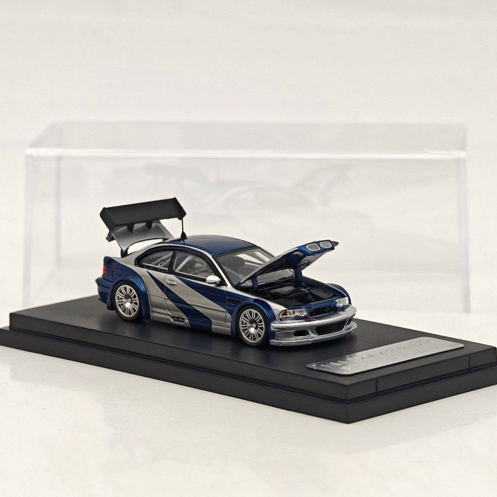 Ghost Player 1:64 E46 M3 GTR NFS Openable Hood & Trunk Diecast Model Car Limited Collection
