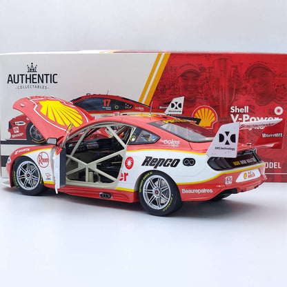 1/18 Authentic Shell V-Power Racing Team #17 Ford GT Mustang 2019 McLaughlin's Diecast Models Car Limited Collection Toys Gift