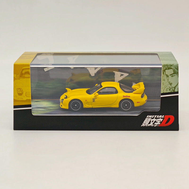 Hobby Japan 1/64 Mazda RX-7 (FD3S) RedSuns Initial D Open Headlights HJ643007BDY Diecast Model Collection