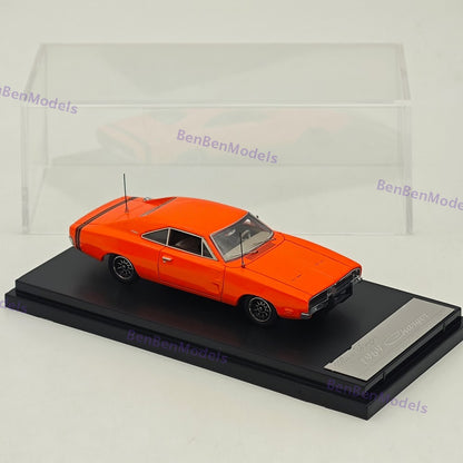 1:64 Mini Forge 1969 Charger R/T Red Diecast Metal Car Limited Collection