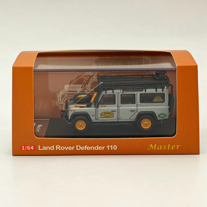 Master 1:64 Land Rover Defender 110 Camel Cup Special Edition Diecast Toys Car Models Miniature Hobby Collectible Gifts With Accessories