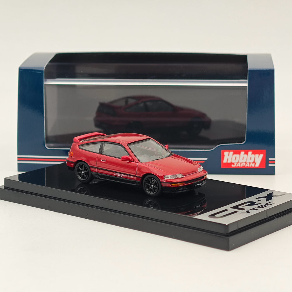 Hobby Japan 1/64 Honda CR-X SiR (EF8) J.D.M. Style Red Pearl HJ643005R Diecast Models Car In Stock - US
