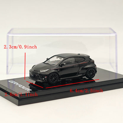 Hobby Japan 1:64 Toyota GR-Four YARIS RZ High performance GR Parts Precious Black Pearl HJ642024GBK Diecast Models Car Collection