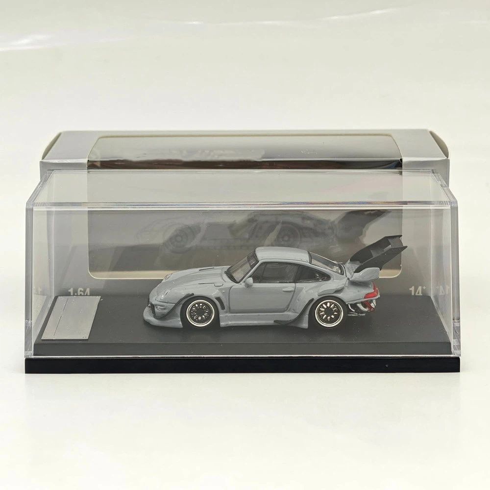 1:64 SW 993 911 Cement Grey Low & High Wing Diecast Model Car Collectible