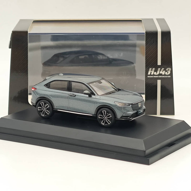 Hobby Japan 1/43 Honda VEZEL e:HEV Z Meteoroid Gray (M) HJ432002GM Diecast Model