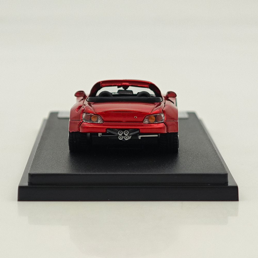 Rhino Model RM 1:64 S2000 Color changing purple/Red Wide body modified convertible hardtop Diecast Model Car Collectible