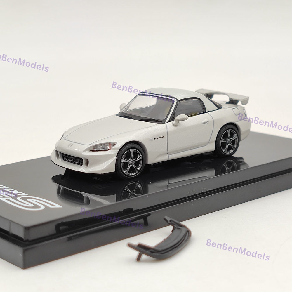 1/64 Hobby Japan S2000 Type S (AP2) Platinum White Diecast Model HJ641020SPW