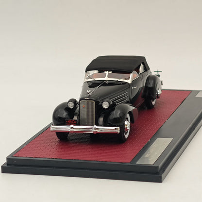 MATRIX-MODELS 1/43 Cadillac V16 Dual Cowl Sport Phaeton 1937 Résine noire/fermée 