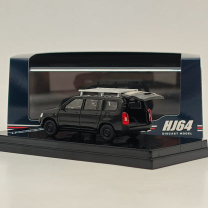 1/64 Hobby Japan Toyota PROBOX Customized ver. w/ROOF CARRIER Black HJ642062BK