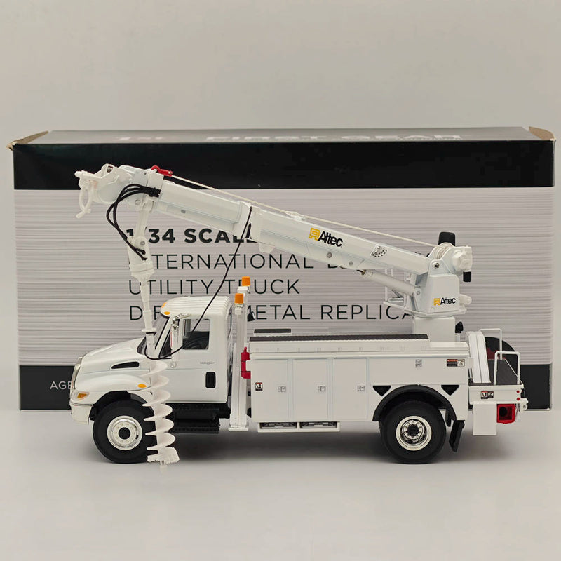 FIRST 1/34 lnternational DuraStar with Utility Digger Derick Body White 10-4053