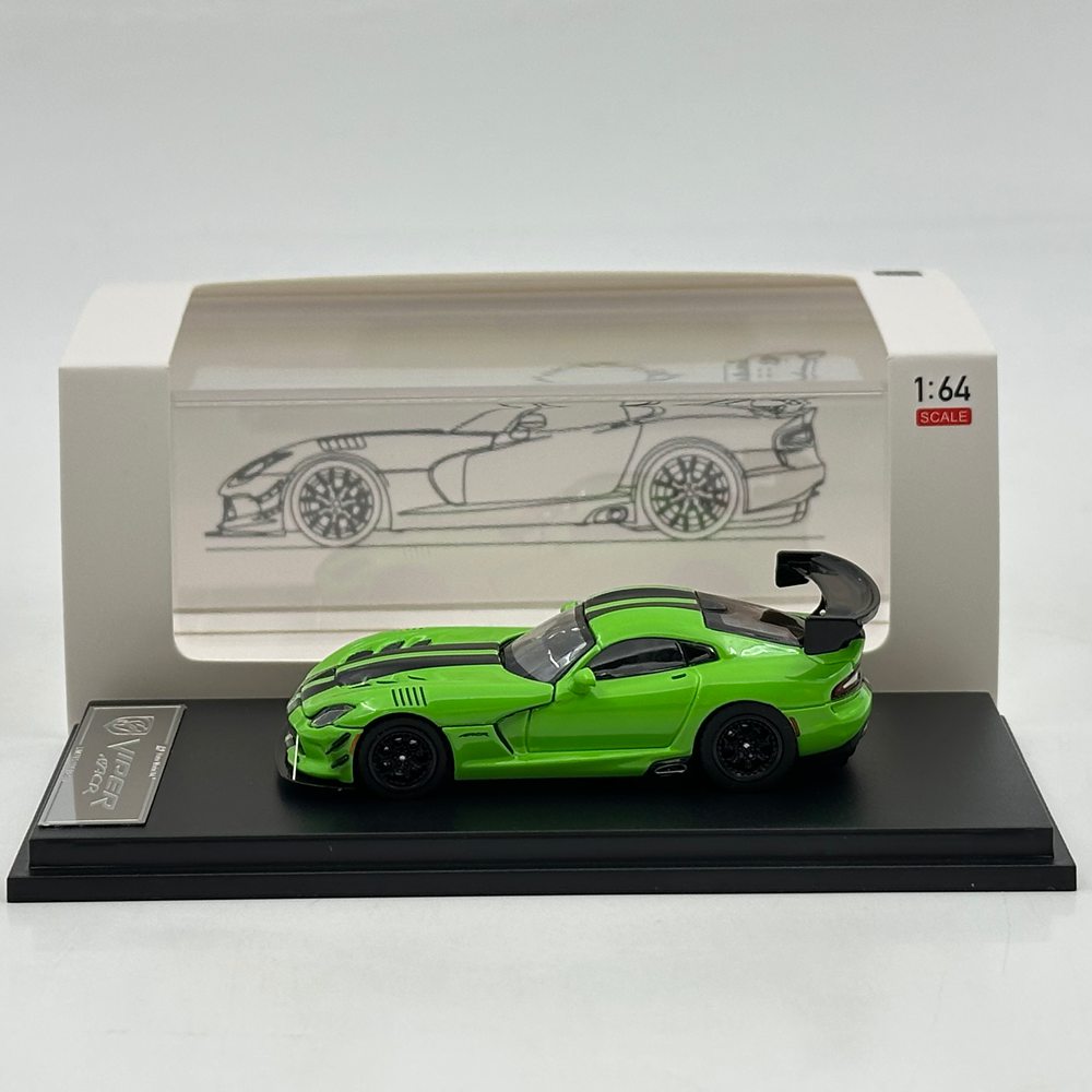 Hone Model 1/64 Viper MK3 ACR Magnetic Hood Racing Sports Diecast Model Car