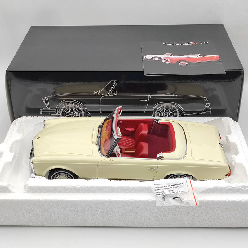 Premium ClassiXXs 1:12 MERCEDES BENZ 280SL PAGODA (W113) SPIDER OPEN 1968 Beige Toys Car Gift