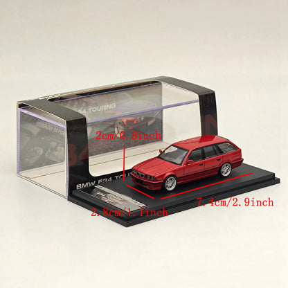 Mortal 1:64 BMW E34 M5 TOURING Wagon Openable Hood Diecast Toys Car Models Hobby Collection Gifts