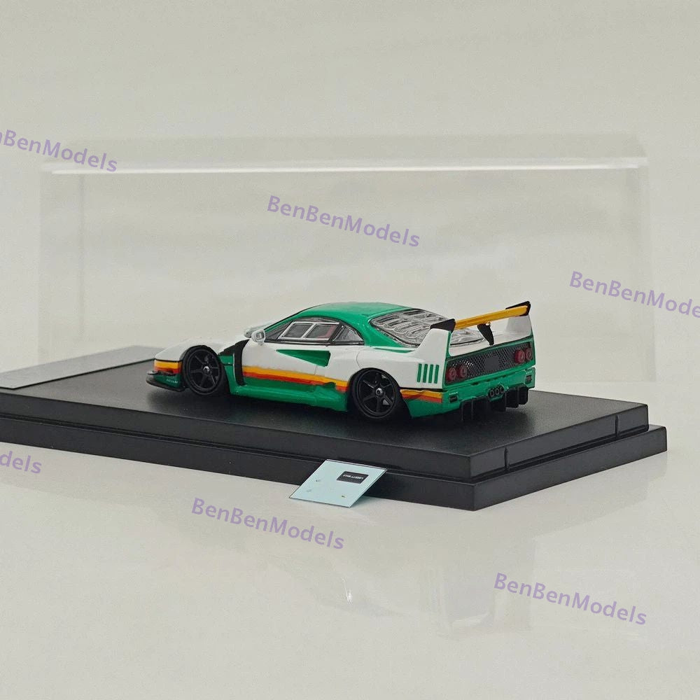 Ghost Player 1/64 F40 LBWK White Racing Sports Diecast Model Car Limited Edition