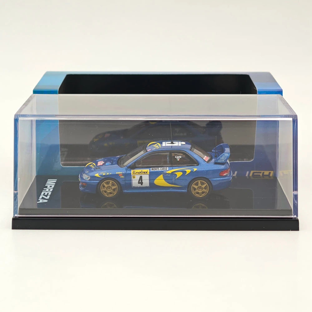 Hobby Japan 1:64 Impreza WRC 1997 #4 Monte-Carlo Winner Diecast HJR642041B Blue