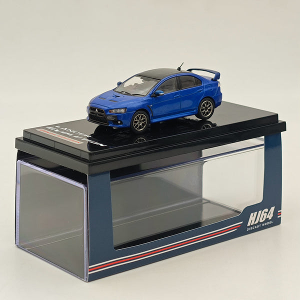 Hobby Japan 1/64 Mitsubishi Lancer Evolution X Final Edition Blue HJ642053CBL