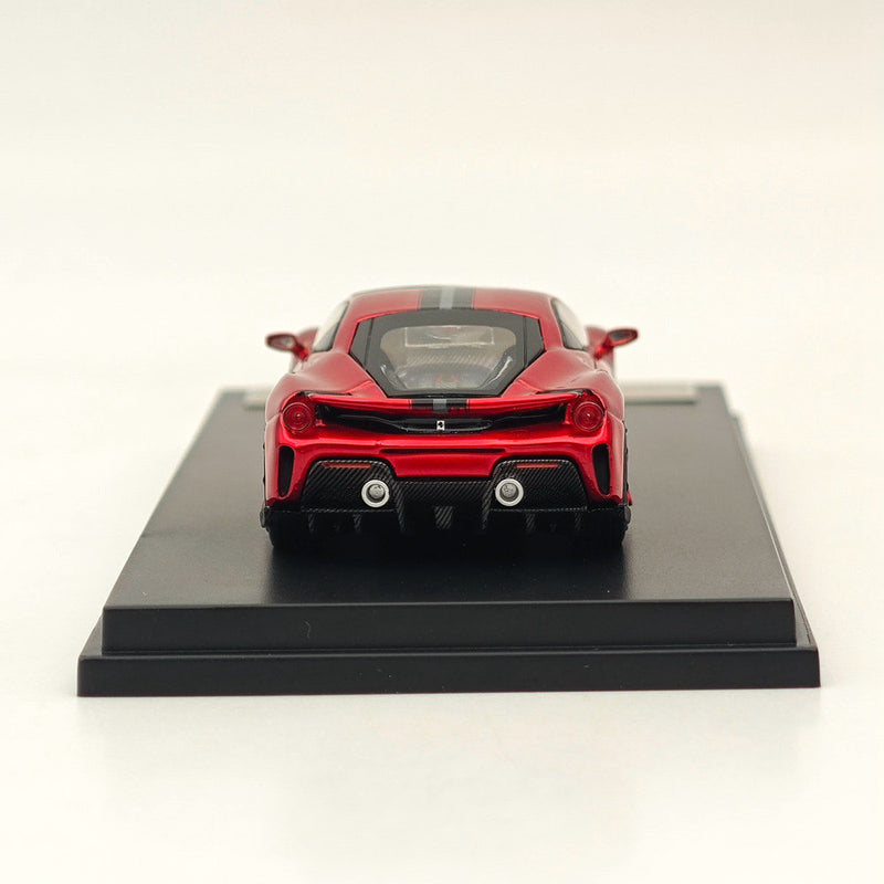 1:64 Ichilan Ferrari Novitec 488 Pista Red Super Racing Sports Model Diecast