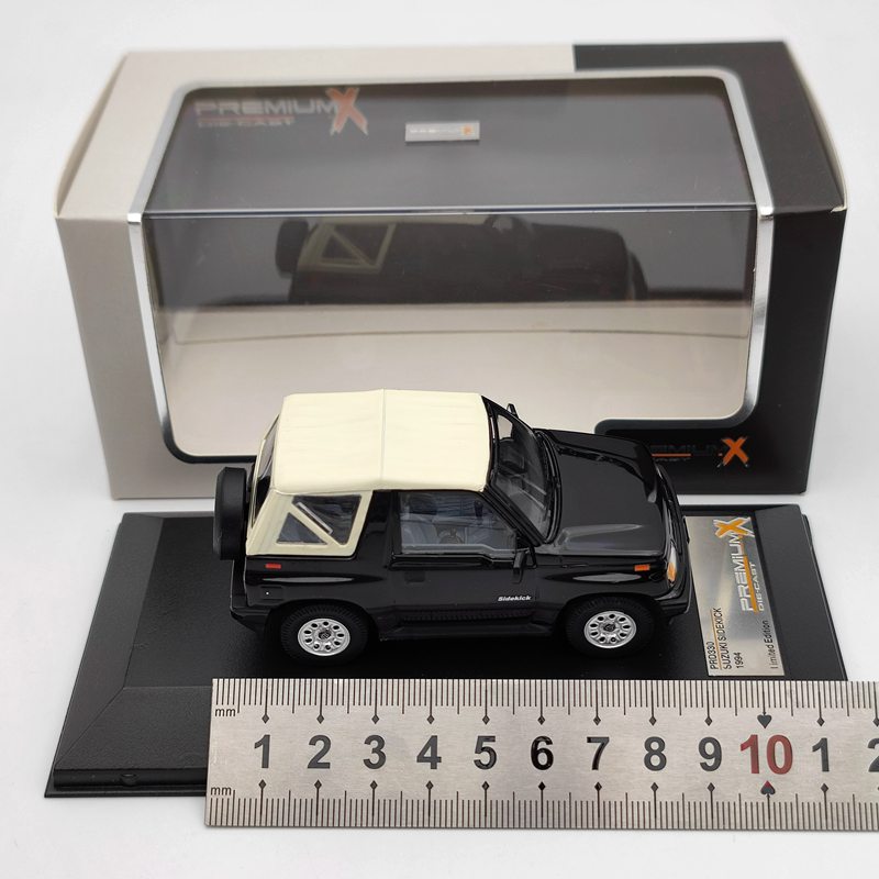 1/43 Premium X SUZUKI Sidekick Convertible With Soft Top 1994 Black PRD330 Toys Car Gift