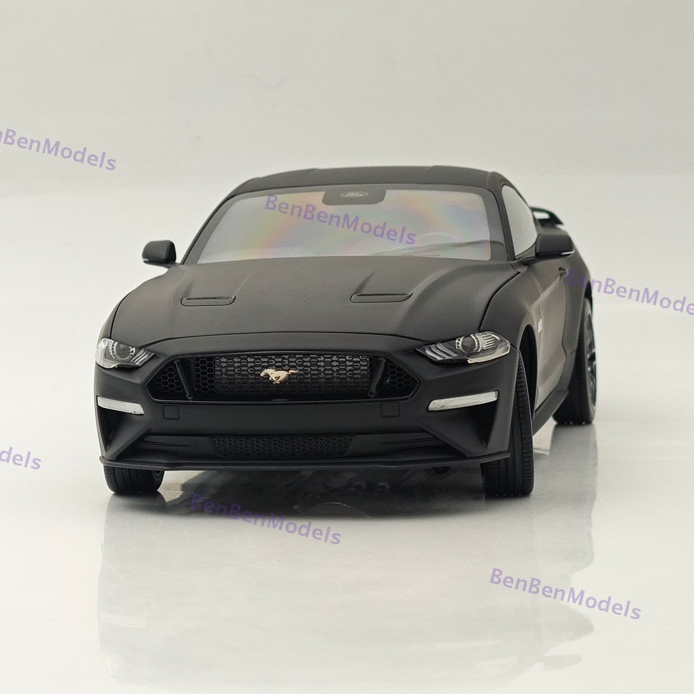 DM 1/18 Scale Replicas Ford Mustang GT 2019 Widebodykit Pack LHD Matt Black