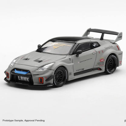 Minigt 1:64 GT R 35gt rr Combat Gray Lbwk Modified Alloy Car Model 1248