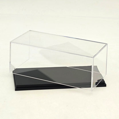 1:64 Scale Diecast Car Acrylic Display Case Dustproof Clear for Mini GT/XCartoys/Mortal/GCD Cars, 4.72"x2.28"x1.77", Red/Black/White