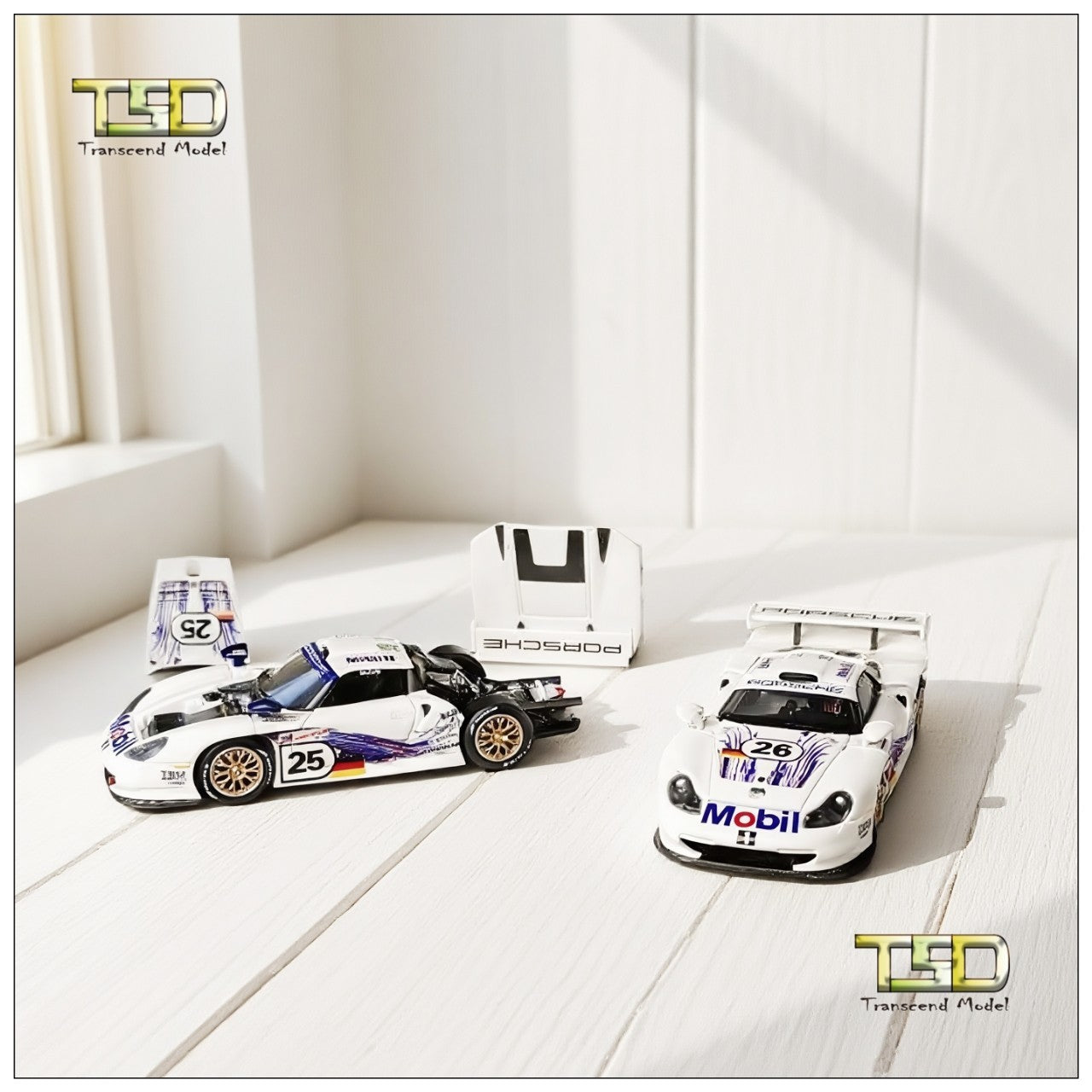 TSD 1:64 for 1997 911 GT1 LM Openable - hood Alloy Toys Car Model - Collectible Gifts