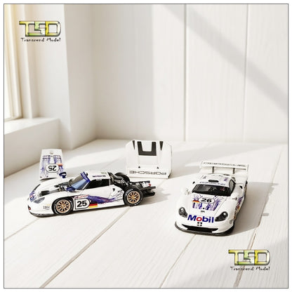TSD 1:64 for 1997 911 GT1 LM Openable - hood Alloy Toys Car Model - Collectible Gifts