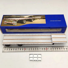 Weiss Brothers 1:50 drop deck Trailer Only WBR027-1700 Diecast Models Truck Aluminum/Black