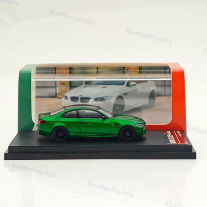 Fine model 1/64 BMW M3 E92 COUPE Diecast Model Car Limited Collection Green